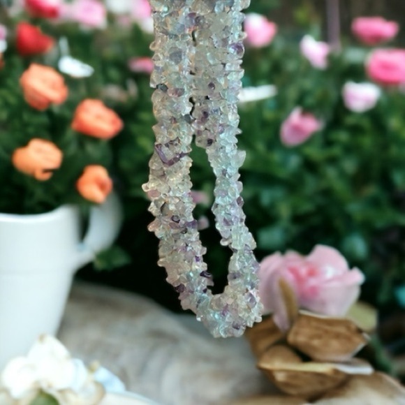 153.15g Green & Purple Amethyst Interwoven Collar Necklace - Picture 11 of 14